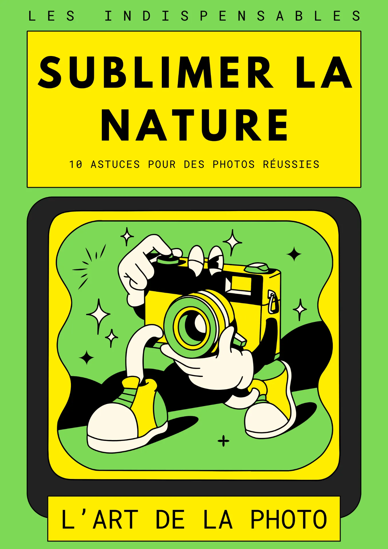 Couverture d'un guide illustré sur la photographie de nature avec 10 astuces pour réussir ses photos.