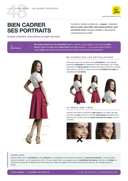 Fiche bien cadrer ses portraits