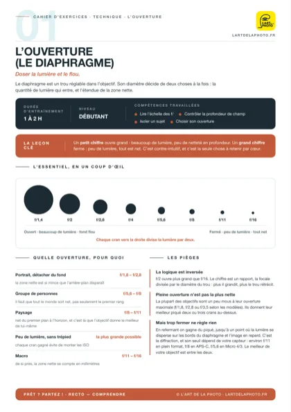 Fiche d'exercices L'ouverture