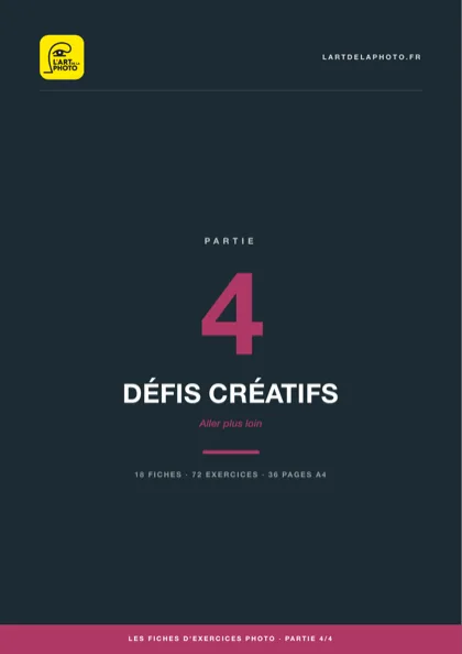 Couverture de la partie 4, Défis créatifs