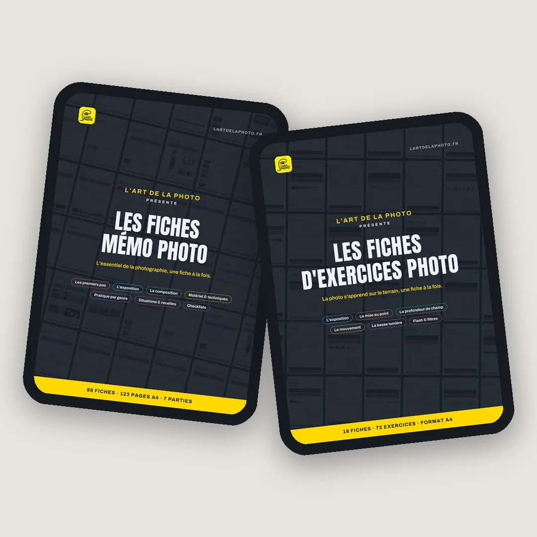 Les Fiches Mémo Photo et Les Fiches d'Exercices Photo sur deux tablettes